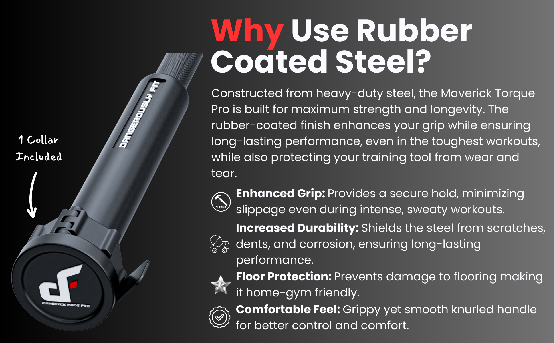 rubber coated steel club